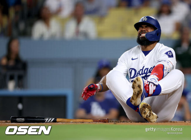 [사진] LA 다저스 테오스카 에르난데스. ⓒGettyimages(무단전재 및 재배포 금지)