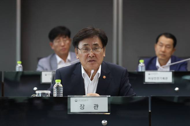 유상임 과학기술정보통신부 장관이 9일 정책공유회의에서 발언을 하고 있다.(출처: 과기정통부)