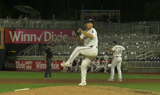 마이애미 산하 더블 A 펜서콜라 고우석. 사진=MiLB.TV 캡처