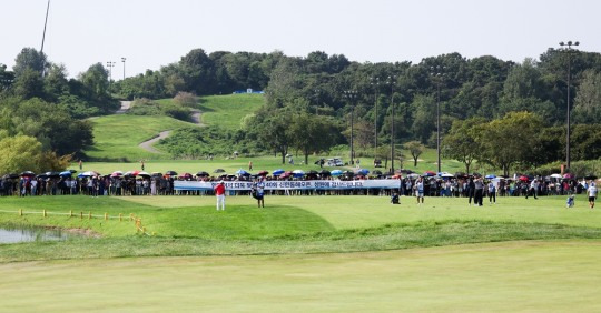 제40회 신한동해오픈 최종라운드 18번홀 전경 사진=KPGA