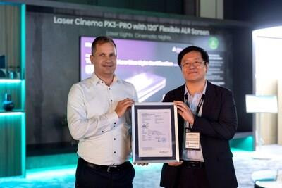 PX3 Series Laser Cinema has been awarded Low Blue Light (Hardware Solution) certification by TUV Rheinland (PRNewsfoto/Hisense)