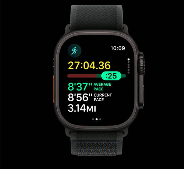 애플워치 울트라2 페이스 관리 기능 (사진=애플)