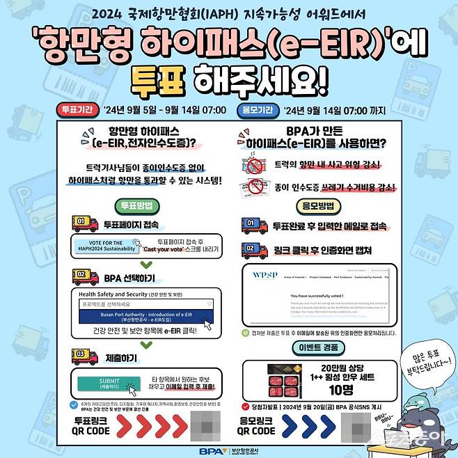 BPA ‘항만형 하이패스’ 국제항만협회 ‘지속 가능 어워드’ 결선 진출