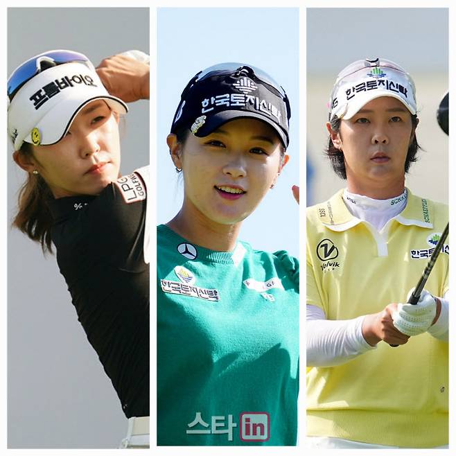 왼쪽부터 배소현, 박현경, 박지영. (사진=KLPGA, 이데일리DB)