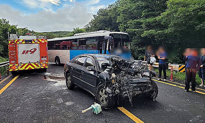 사고 현장 모습. 제주도소방안전본부 제공