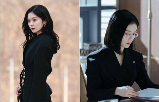 그는 배우 장나라를 2019년 SBS 드라마 ‘VIP’ 때부터 지금까지 쭉 전담으로 스타일링하고 있다. 각진 슈트와 무채색 계열의 재킷으로 배우가 가진 전반적인 분위기를 바꿨다는 평이 나왔다. 키에 비해 다리가 길고 허리선이 높은 배우의 장점이 드러나는 스타일이었다. 사진은 장나라가 퇴마사 홍지아로 출연했던 드라마 ‘대박부동산’(2021·왼쪽 사진)과 스타 이혼 변호사 차은경으로 열연 중인 드라마 ‘굿파트너’의 한 장면. KBS·SBS 제공