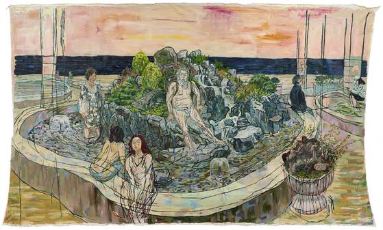 "America, his unwavering attitude" (2021) by Bang Jeong-a, a participating artist in this year's Busan Biennale [BUSAN BIENNALE]