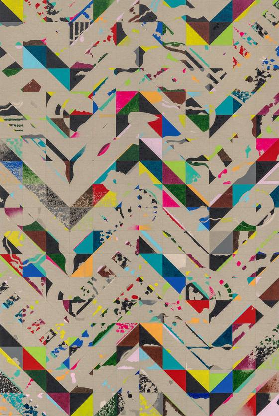 "Exhausting Project 23-3-1: Conceptual Painting Disguised as a Retinal Painting" (2023) by Kim Yong-ik [KUKJE GALLERY]