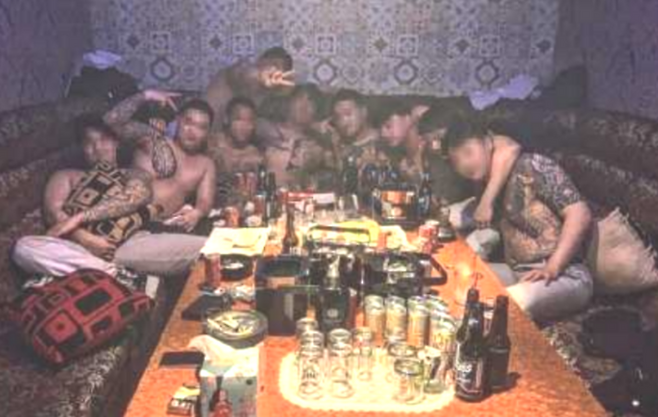 수노아파 조직원들 모습. [사진출처 = 서울중앙지검 강력범죄수사부]