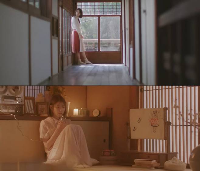 아이유 ‘밤편지’ 뮤직비디오 한 장면(사진=이담엔터테인먼트)