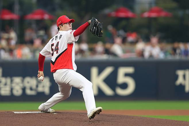 KIA 양현종이 3일 광주-기아 챔피언스 필드에서 열린 2024 KBO리그 LG전에 선발 등판해 역투하고 있다. 사진 | KIA 타이거즈