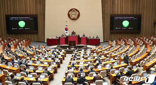 국회 본회의장 전경. 뉴스1 ⓒ News1 DB