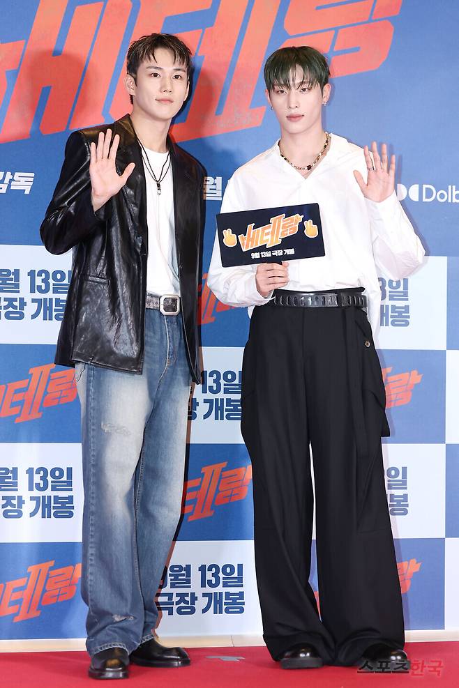 영화 '베테랑2' VIP시사회에 참석한 피원하모니 기호 인탁. ⓒ이혜영 기자 lhy@hankooki.com