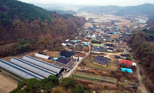 '취약지역 생활여건 개조사업' 농어촌 지역 공모에 선정된 안동시 풍산읍 현애리 감애마을 전경/사진제공=경북 안동시