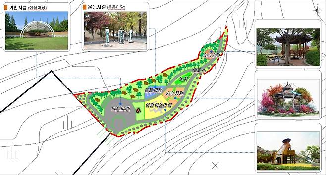 가재골 여가녹지조성사업 조성계획도 [울산시 북구 제공. 재판매 및 DB 금지]