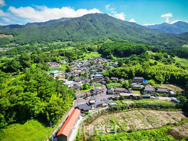 전북 남원시 산내면 대정리의 매동마을 전경