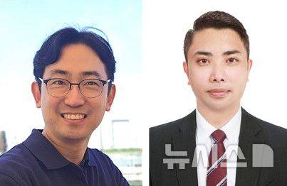 [창원=뉴시스] 2024년 제18회 혁신적 컴퓨팅, 정보 및 제어 국제학회에서 최우수 논문상을 수상한 국립창원대 경영학과 박재훈 교수(왼쪽)와 곤다 라파엘 박사과정생.(사진=국립창원대 제공)2024.09.20. photo@newsis.com