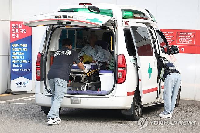 서울 시내 한 대형병원 응급의료센터 (서울=연합뉴스) 김성민 기자