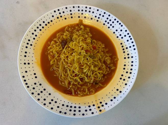 매움주의 장인라면/사진=김아름 기자 armijjang@
