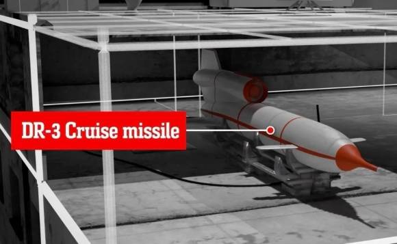 이스라엘 방위군(IDF)이 그래픽으로 공개한 레바논 주택에 숨겨진  헤즈볼라의 DR-3 순항미사일