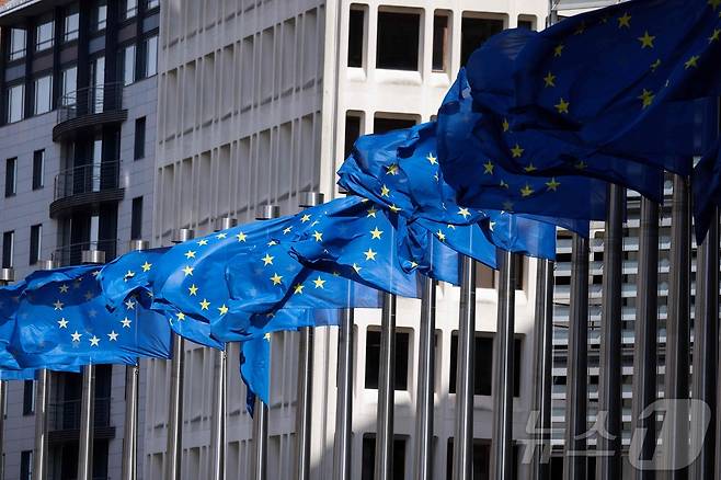 벨기에 브뤼셀에 위치한 유럽연합(EU) 집행위원회 본부 전경. 2024.04.12. ⓒ AFP=뉴스1 ⓒ News1 김성식 기자