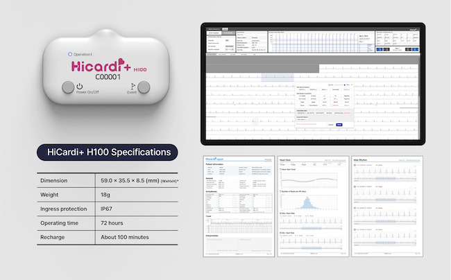 동아에스티가 메쥬로부터 국내외 판권을 도입한 심전도 모니터링 의료기기인 '하이카디플러스 H100(사진)'이 미 식품의약국(FDA)로부터 판매인증(501K)을 받았다./사진=동아에스티