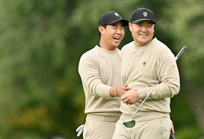 왼쪽부터 김주형과 임성재(사진=AFPBBNews)