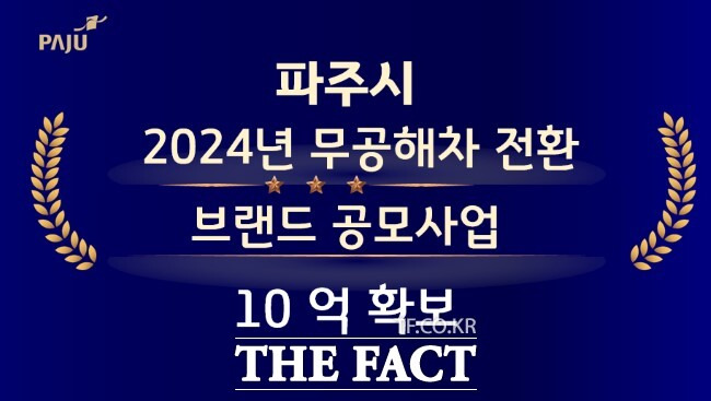 파주시가 환경부가 주관하는 ‘2024년 무공해차 전환 브랜드 공모사업’에 최종 선정돼 10억 원의 지원금을 확보했다./파주시