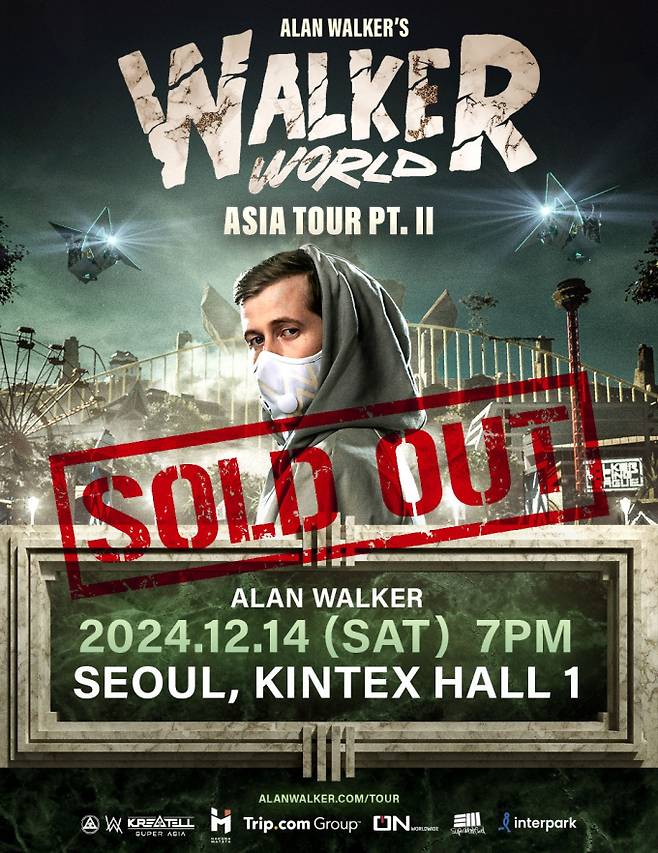 DJ 알렌 워커(Alan Walker) 내한 콘서트 이미지 (제공: 오엔기획, KreatellSuperAsia)