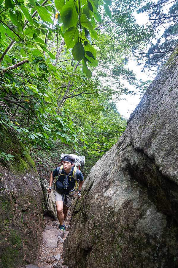 기완씨와 지민군은 수렴동대피소로 쏜살같이 내려갔고,&nbsp;나는 임화승 기자와 함께 천천히 설악산을 즐겼다.
