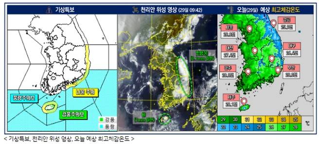 ⓒ기상청: 전국날씨