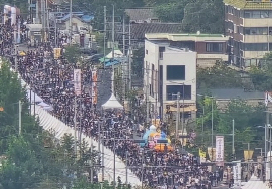 대전 빵 축제 현장. 한 온라인 커뮤니티 게시물 갈무리