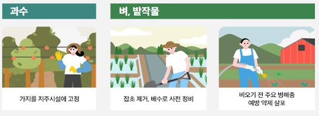 집중호우·태풍 대비 행동요령 [농림축산식품부 제공. 재판매 및 DB금지]