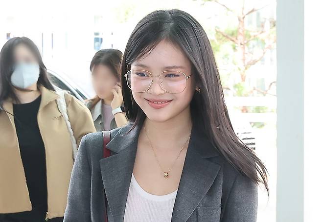 Hanni at Incheon International Airport on Sept.18 [NEWS1]