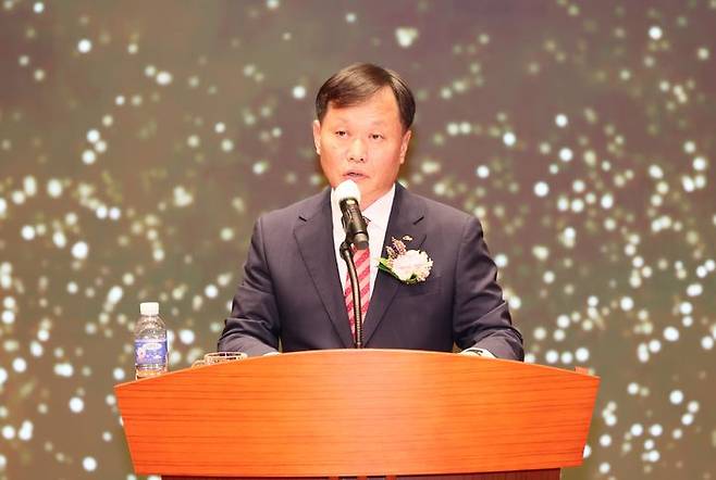 [세종=뉴시스]이정복 서부발전 사장 취임식.(사진=한국서부발전 제공) *재판매 및 DB 금지
