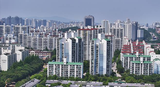 경기도 성남시 분당구 일대 아파트 단지 모습./연합뉴스