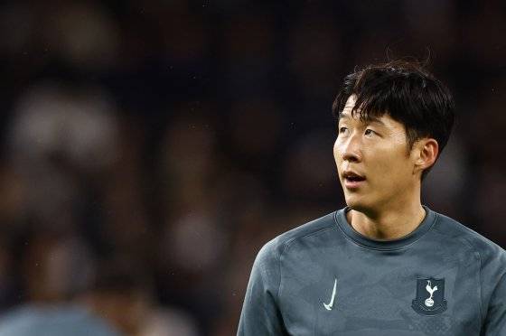 부상에서 회복 중인 손흥민. 홍명보호 합류 여부가 팬들의 관심사다. 로이터=연합뉴스