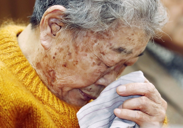 강제동원 피해자 김성주 할머니. 뉴시스