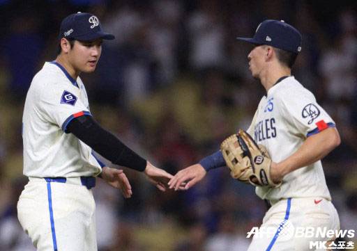 에드먼은 오타니와 한 팀이 된 것에 대한 생각을 전했다. 사진=ⓒAFPBBNews = News1