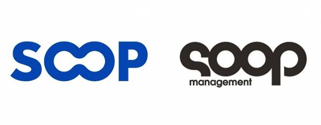 숲(SOOP, 옛 아프리카TV)의 표장(왼쪽)과 매니지먼트 숲의 표장. /사진=각 사