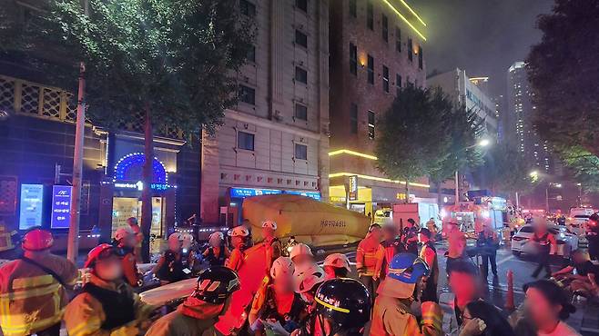 부천 호텔 화재 현장 [부천시 제공]