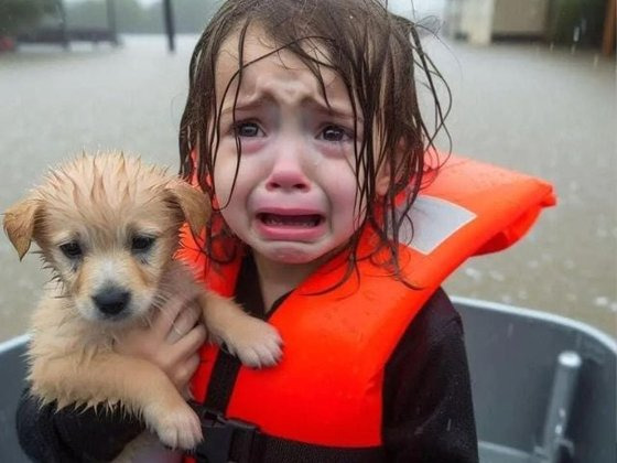 SNS 상에서 허리케인 '헐린'의 피해 사진이라고 공유된 사진이 인공지능으로 생성된 사진으로 드러났다. 사진 엑스 캡처