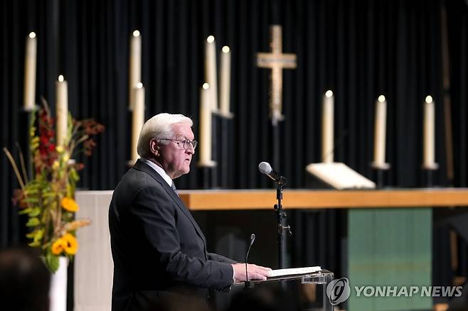 연설하는 프랑크발터 슈타인마이어 독일 대통령 [AP 연합뉴스 자료사진. 재판매 및 DB 금지]