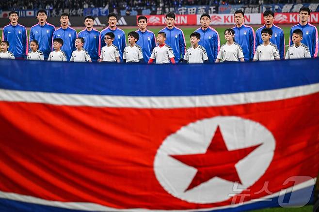 북한은 2026 국제축구연맹(FIFA) 북중미 월드컵 아시아 3차 예선에서 1무 1패로 A조 4위를 기록하고 있다. ⓒ AFP=뉴스1