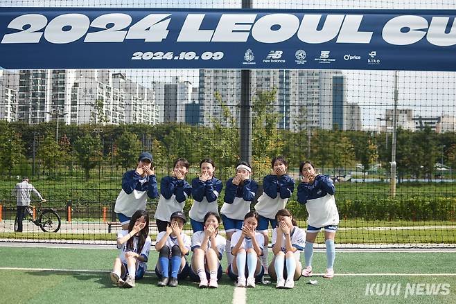 9일 서울 양천구 해마루 축구장에서 ‘2024 레울컵’이 열렸다. 풉살 FC 팀. 사진=이영재 기자