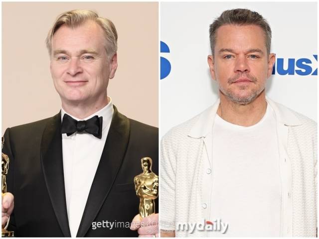 크리스토퍼 놀란 감독, 맷 데이먼/게티이미지코리아