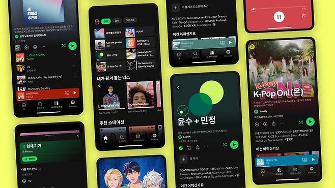 [서울=뉴시스] 11일 업계에 따르면 스포티파이는 전날 무료 음원 스트리밍 멤버십 '스포티파이 프리'를 출시했다. (사진=스포티파이 제공) *재판매 및 DB 금지