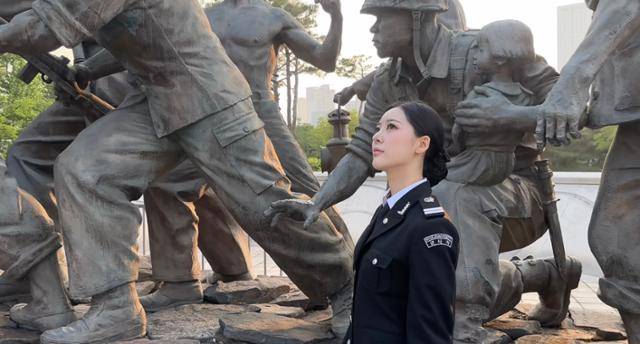 미스코리아 우정상 수상자 최정은은 군사학과를 졸업했다. 글로벌이앤비 제공