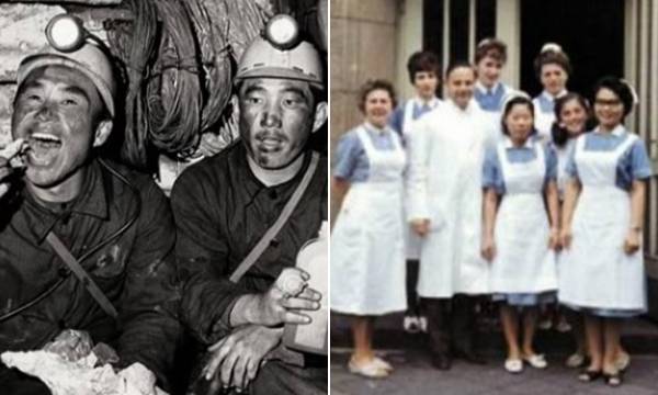 광부와 간호사로 대표되는 1960∼1970년대 파독 근로자들 모습. SNS 캡처