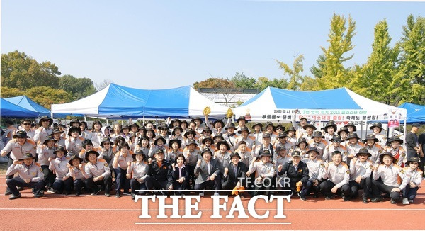 제2회 의용소방대 한마음 축제가 지난 12일 대덕연구단지 종합운동장에서 개최됐다. / 대전시